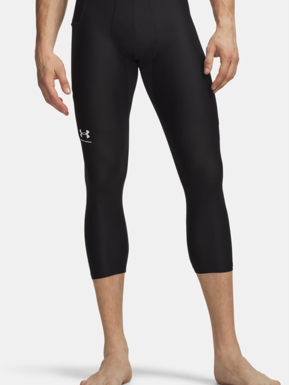 Under Armour Heatgear Black 3/4 Performance Compression Leggings Mens Medium